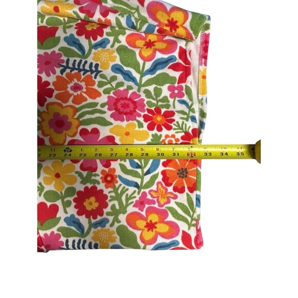 Throwzy Marlo O/S Bright Floral Wearable Hooded Towel Poncho Pocket Resort - Picture 7 of 9